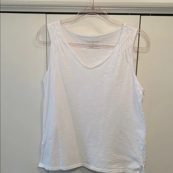 Talbots White Sleeveless Women's Top - Picture 1 of 6